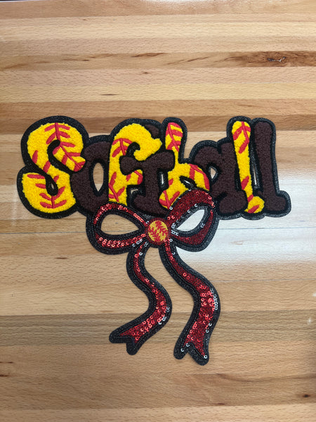 Softball  Iron on patch