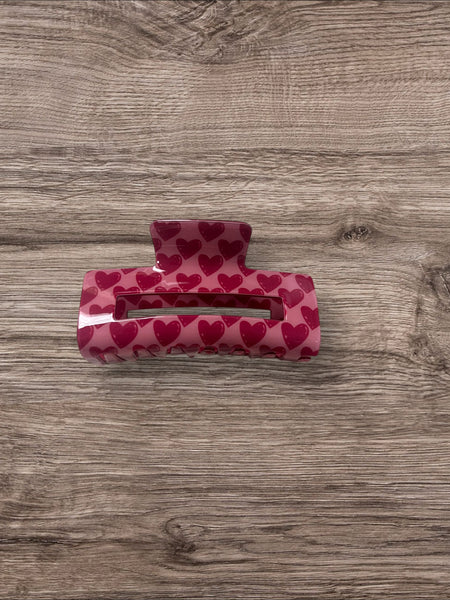 Hearts  Hair Claw Clip