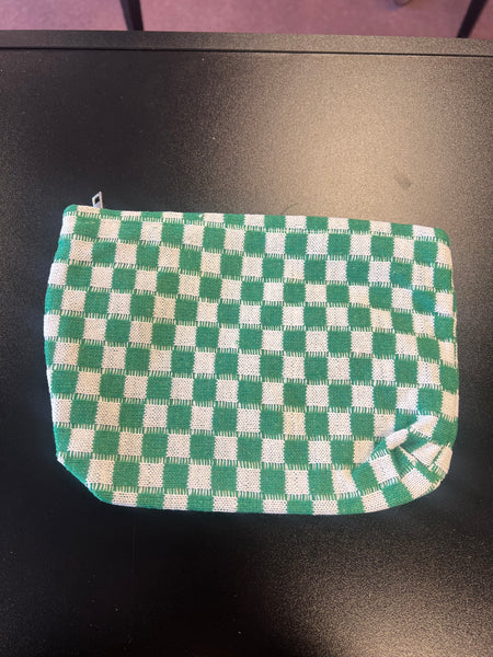 Checkered Cosmetic bag