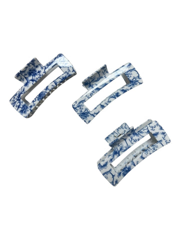 Blue Flower  Hair Claw