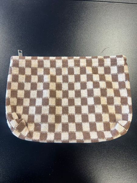Checkered Cosmetic bag