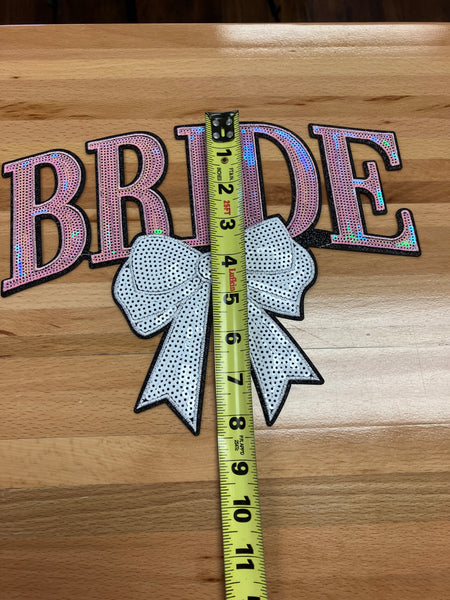 Bride large Iron on patch