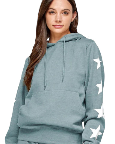 Reflex Light Blue Star Hoodie