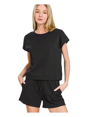 Short sleeve Top and Short Set