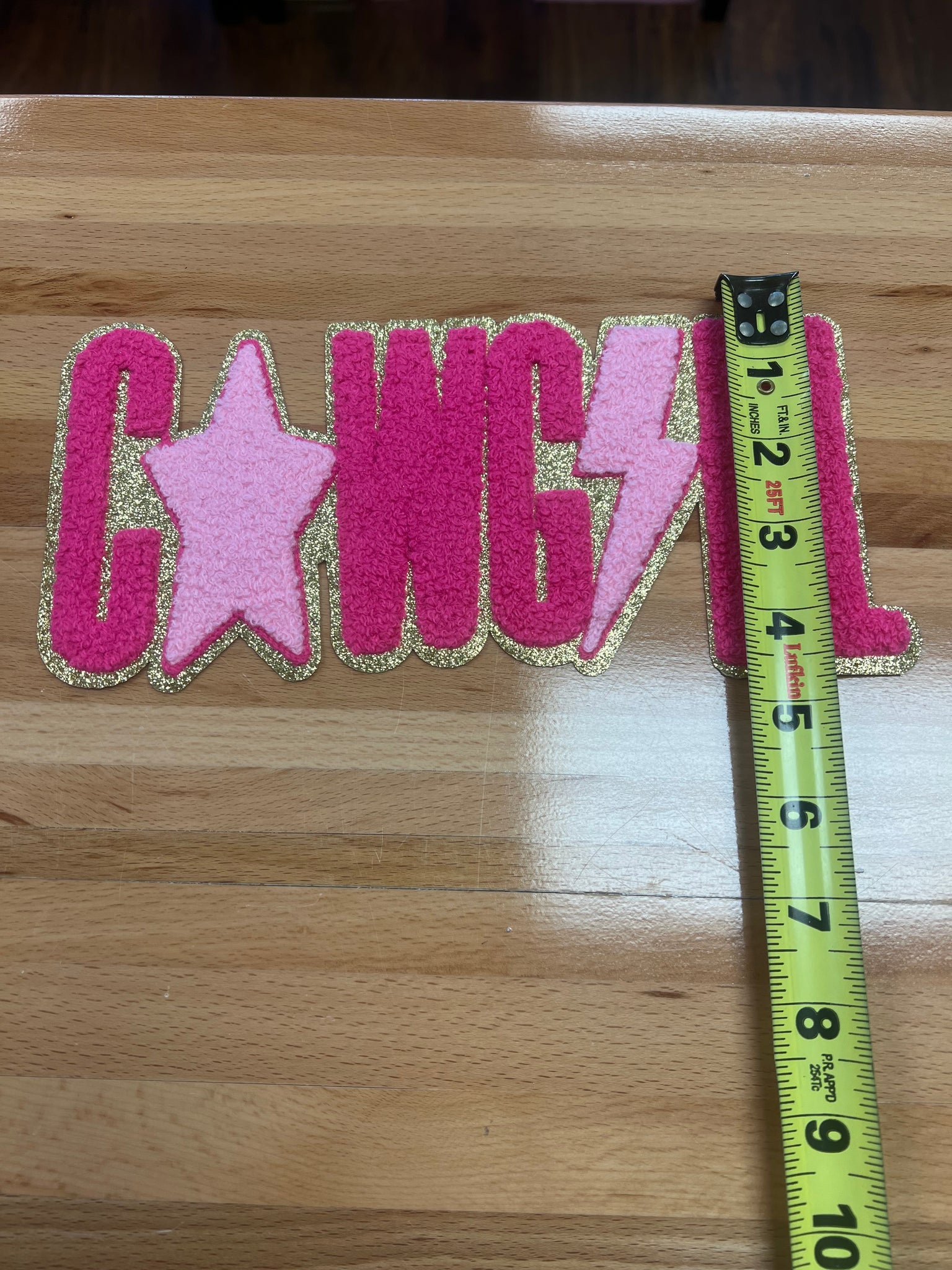 Cowgirl large Iron on patch
