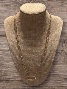 Paper clip Link Necklace