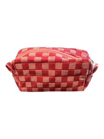 Checkered Cosmetic bag