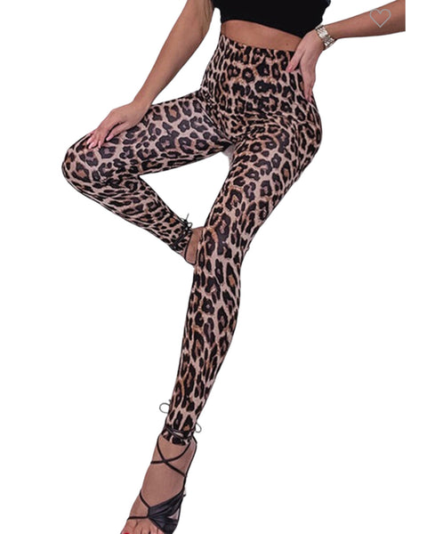 Leopard high waist leggings