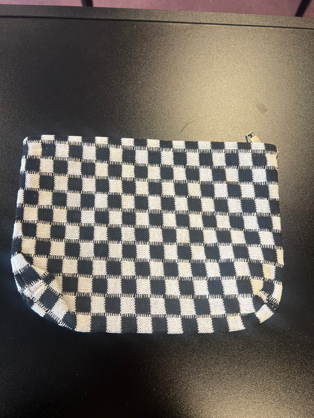 Checkered Cosmetic bag