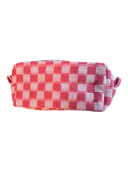 Checkered Cosmetic bag