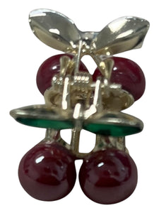 Small Cherry Hair Claw Clip