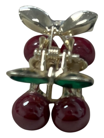 Small Cherry Hair Claw Clip