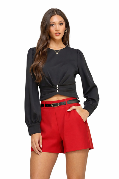 Belted Shorts with pockets