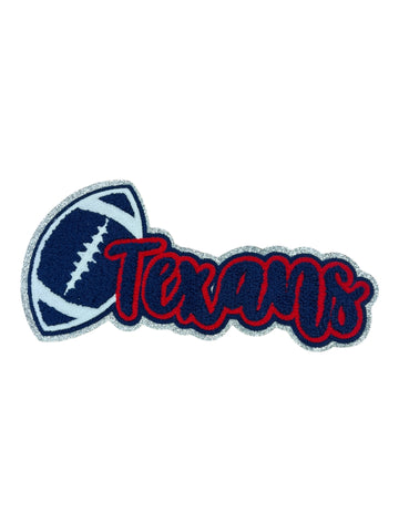 Texans large Iron on patch