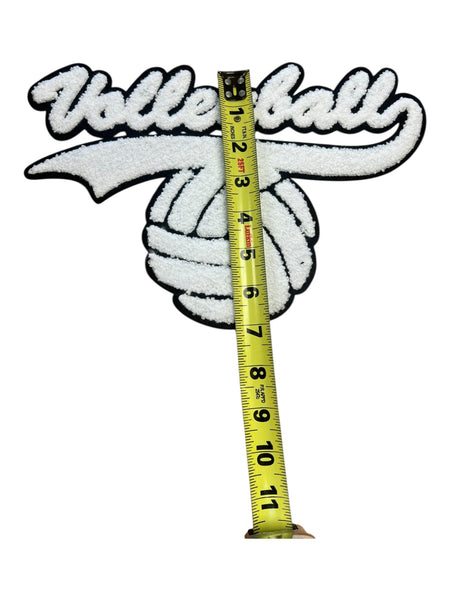 Volleyball chenille iron on patch