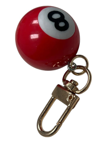 Red 8 ball Keychain
