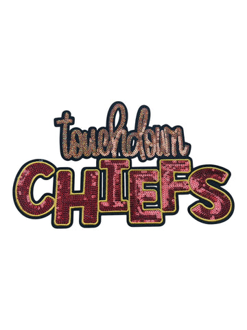 Touchdown Chiefs large Iron on patch