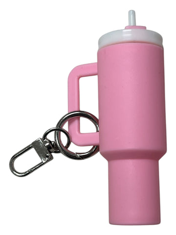 Pink Tumbler Keychain