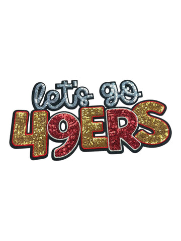 Let’s go 49 large Iron on patch