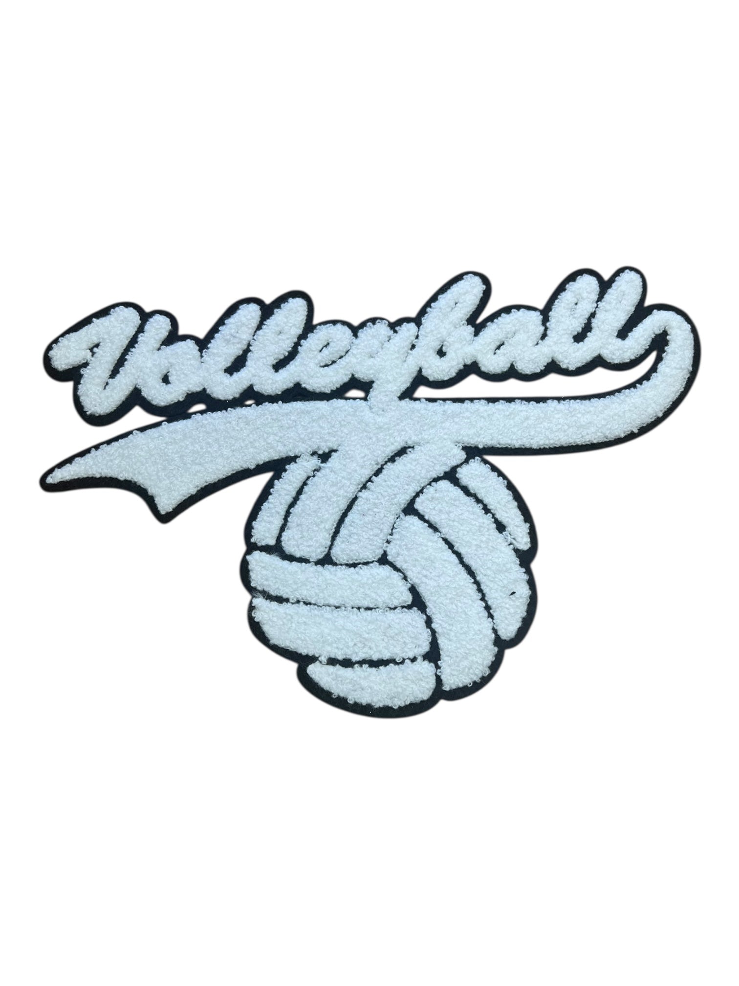 Volleyball chenille iron on patch