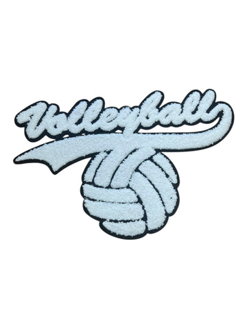 Volleyball chenille iron on patch