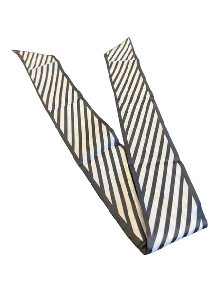 Black & White Striped Scarf