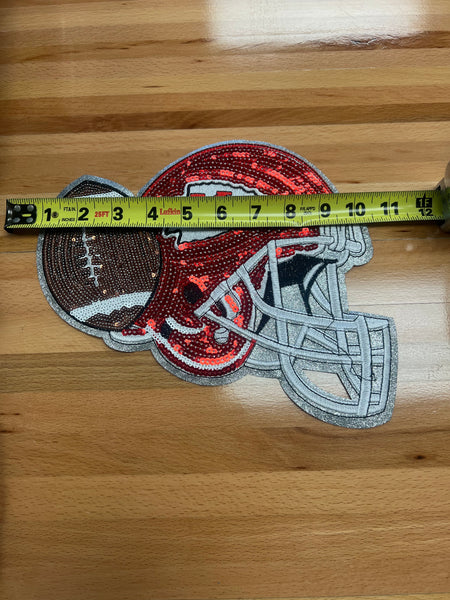 Chiefs Helmet Iron on patch