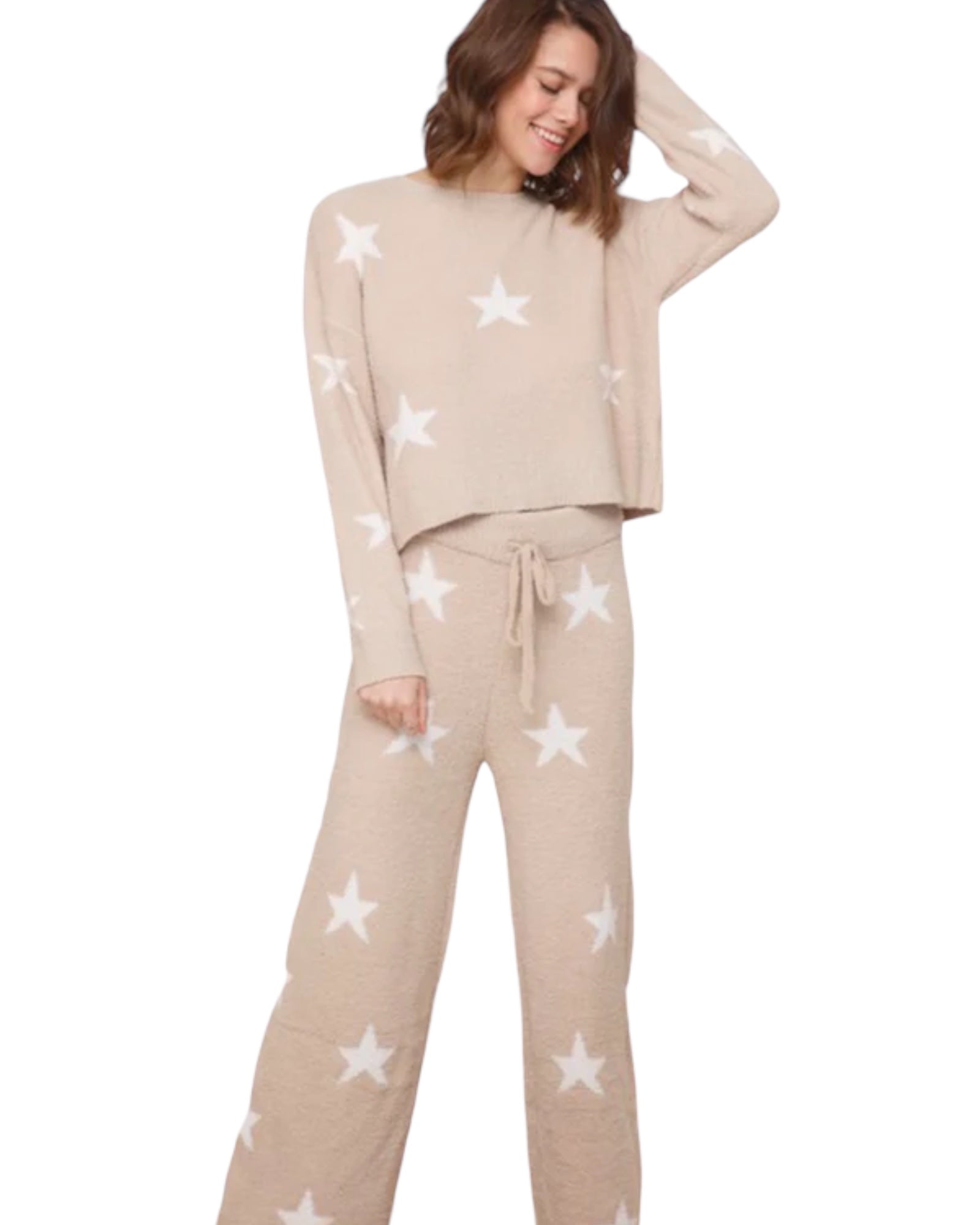 Cozy Tan Star comfort wear Top