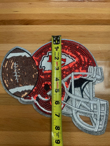 Chiefs Helmet Iron on patch