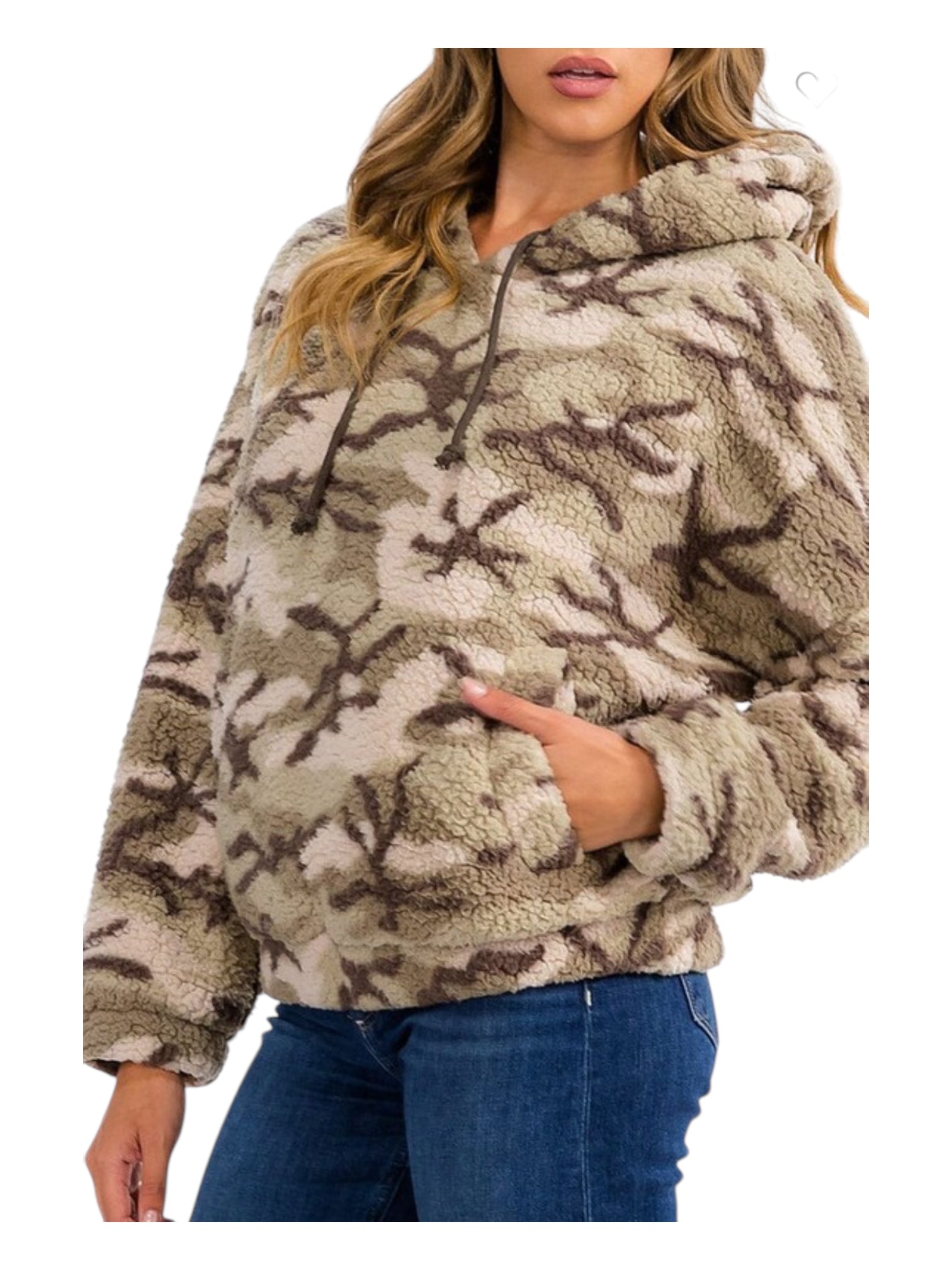 Hooded Camo Pullover