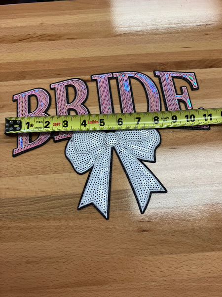 Bride large Iron on patch