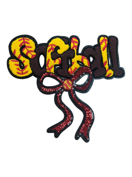 Softball  Iron on patch