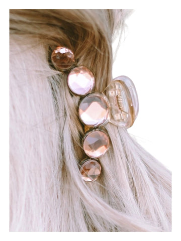 Multi color crystal Hair Claw