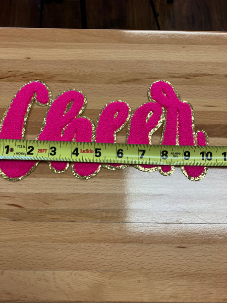 Cheer  large Iron on patch
