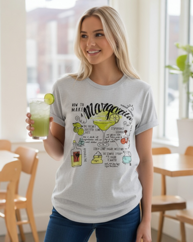 Graphic Tee How to make a Margarita 🍹