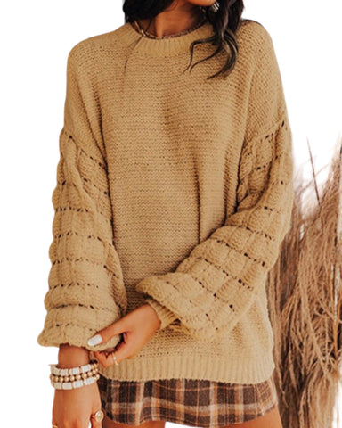 Bubble sleeve Sweater