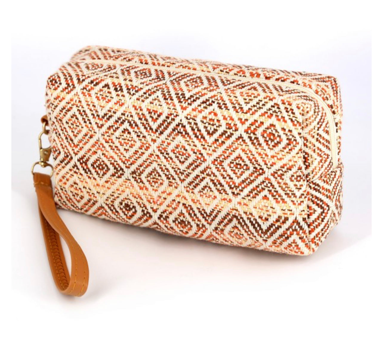 Diamond knit wristlet Cosmetic Case