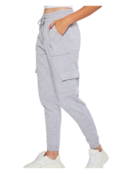 Grey Comfort 1/4 zip sweatshirt and/or High Rise Cargo Jogger Pants