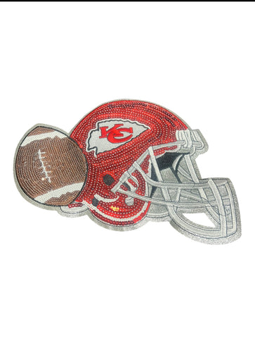 Large KC Helmet  Iron on patch