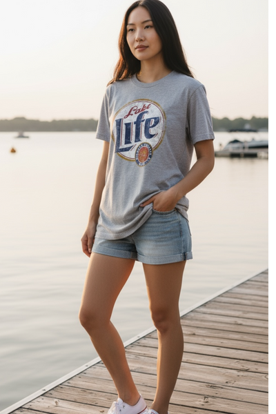 Graphic Tee Miller Lite Lake Life