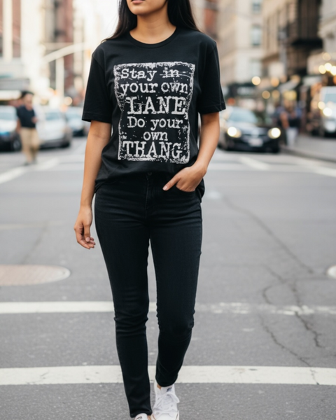 Graphic Tee- Stay In your Own Lane