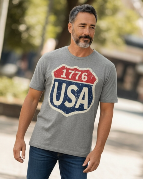 Unisex Graphic Tee- 1776 USA
