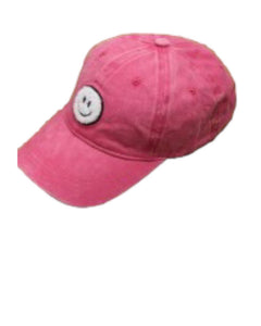 Washed Sherpa Happy Face Baseball Cap