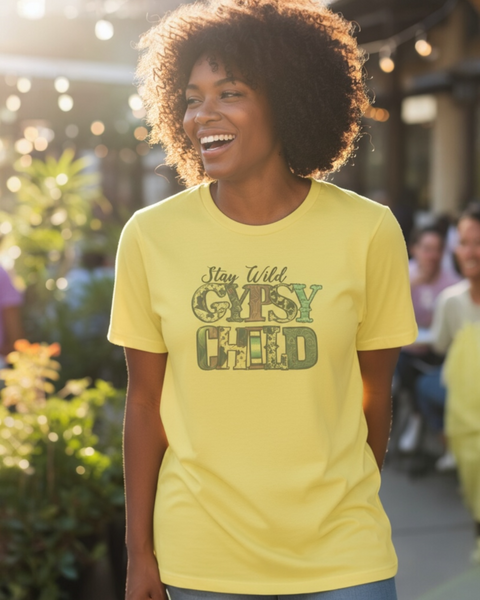 Graphic Tee stay wild gypsy child