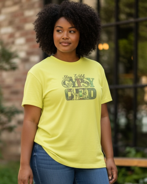 Graphic Tee stay wild gypsy child