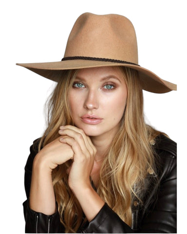 Wool wide brim Panama Hat