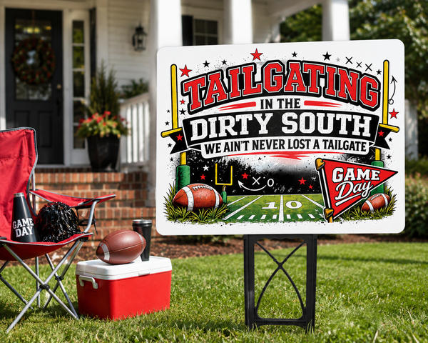 Tailgating in the dirty south sign