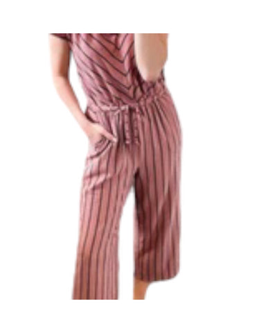 Chevron stripe SS jumpsuit