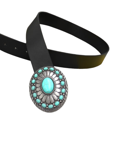 Western turquoise fashion belt