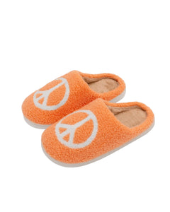 Peace sign slippers